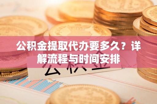 衡东公积金提取代办要多久？详解流程与时间安排