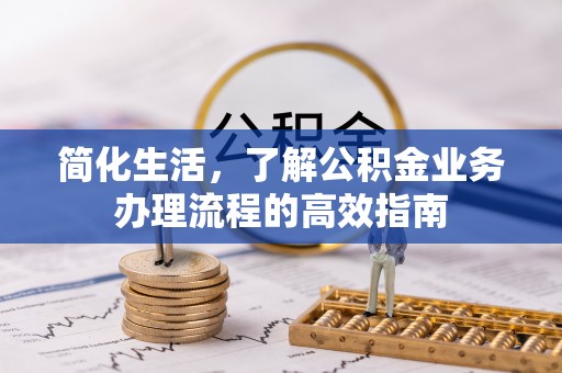 衡东简化生活，了解公积金业务办理流程的高效指南