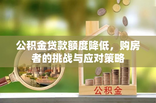 衡东公积金贷款额度降低，购房者的挑战与应对策略