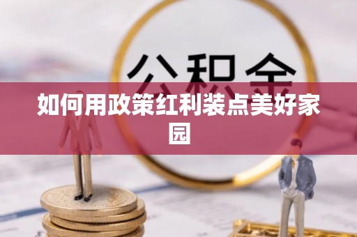 衡东如何用政策红利装点美好家园