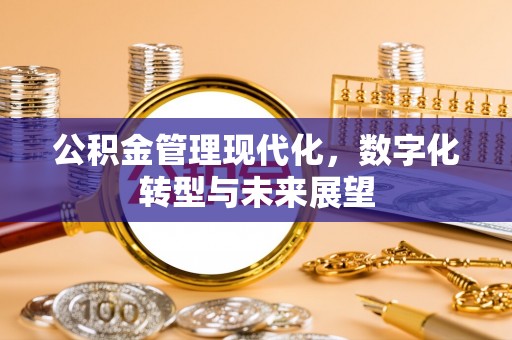 衡东公积金管理现代化，数字化转型与未来展望