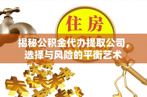 衡东揭秘公积金代办提取公司，选择与风险的平衡艺术