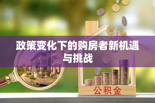 衡东政策变化下的购房者新机遇与挑战