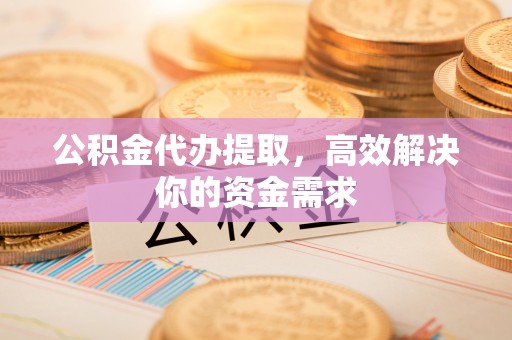 衡东公积金代办提取，高效解决你的资金需求